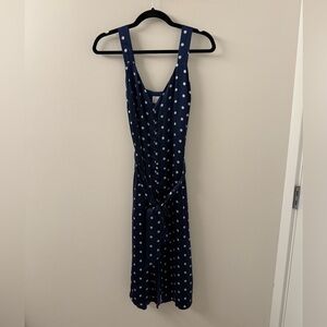 Cami NYC Navy Polka Dot Midi Dress